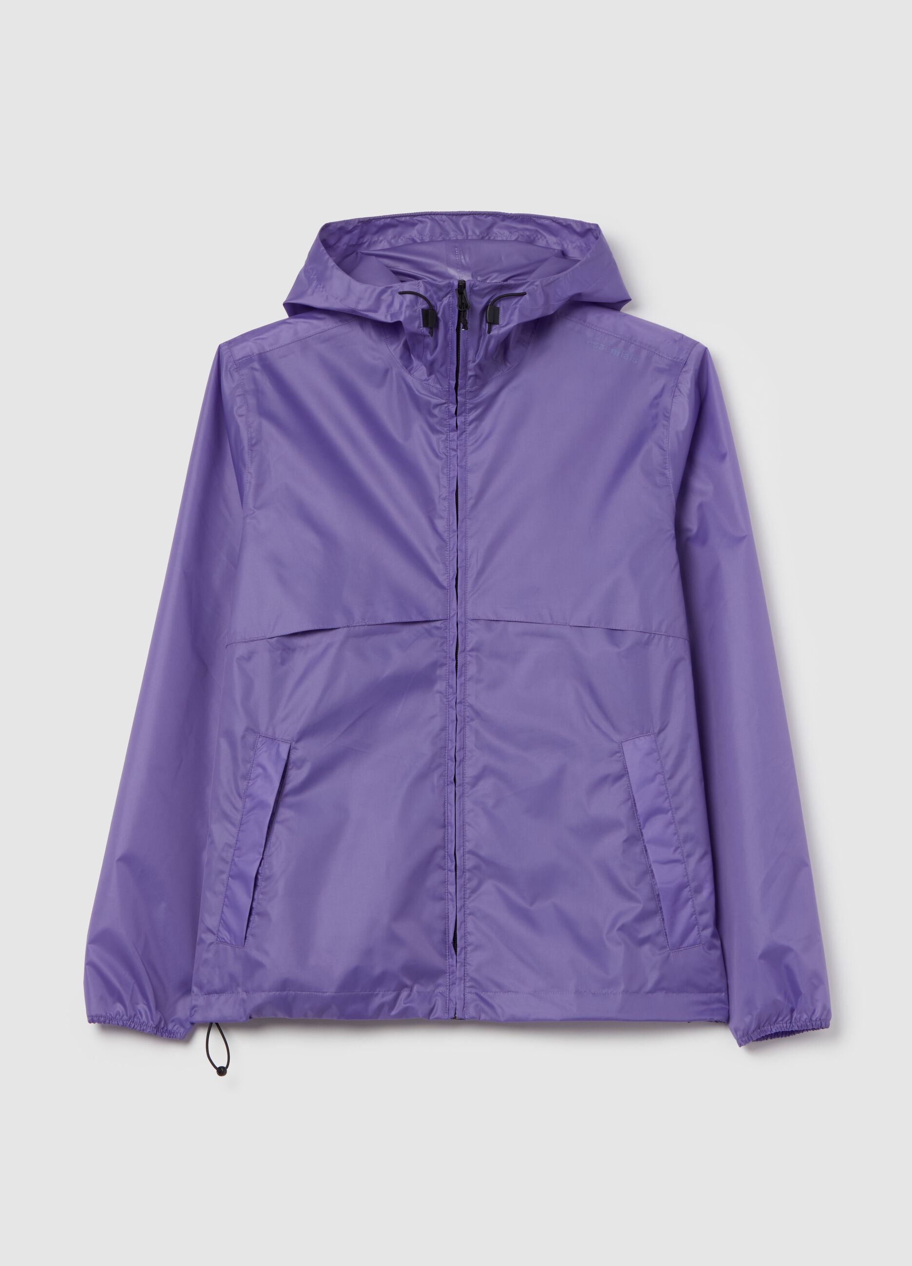 Full-zip waterproof jacket