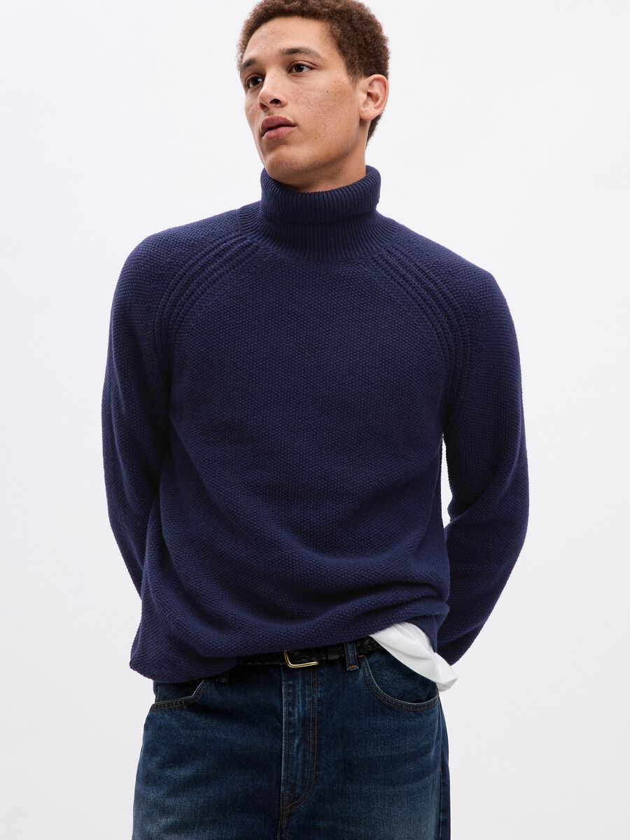 Moss stitch pullover_0