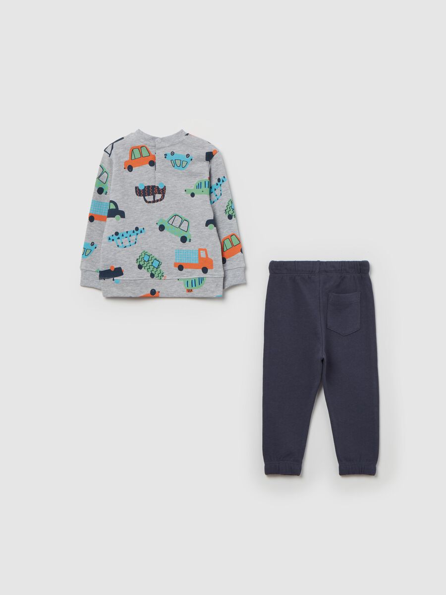 French terry jogging set with print_1