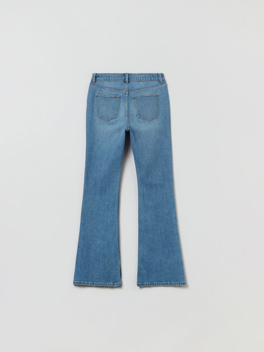 Flare-fit jeans with five pockets_1