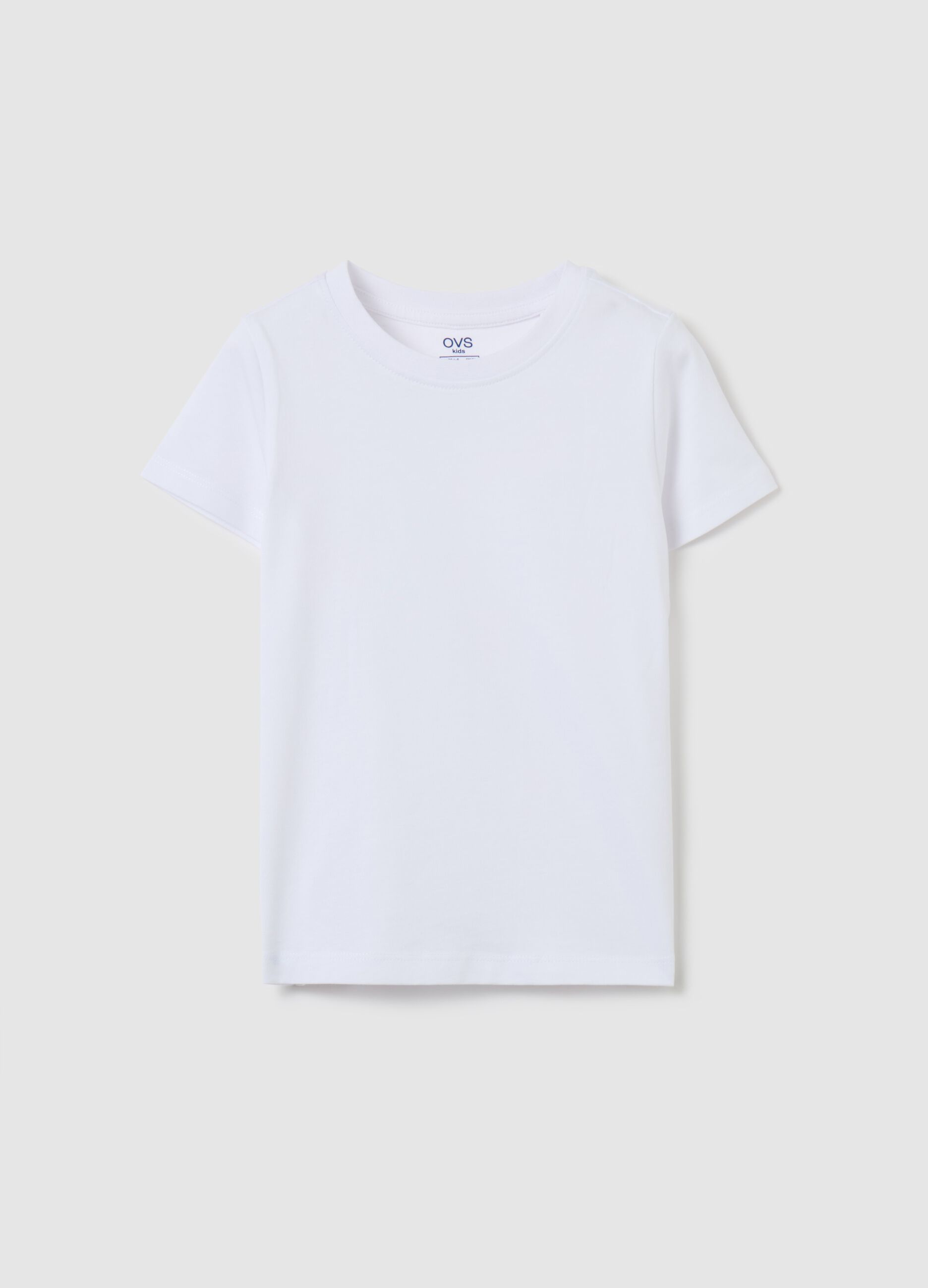 Organic cotton T-shirt with round neck