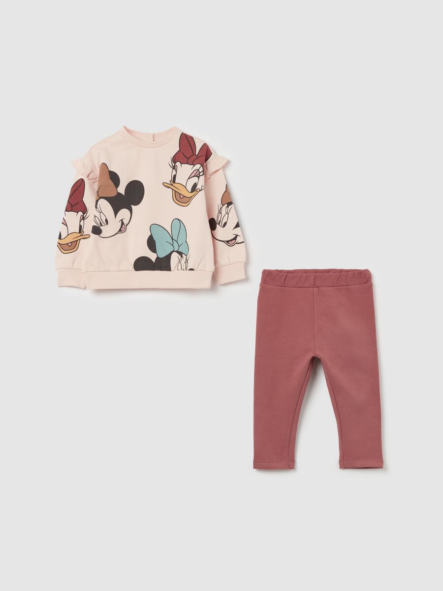 Jogging set in cotone bio Minnie e Paperina_0