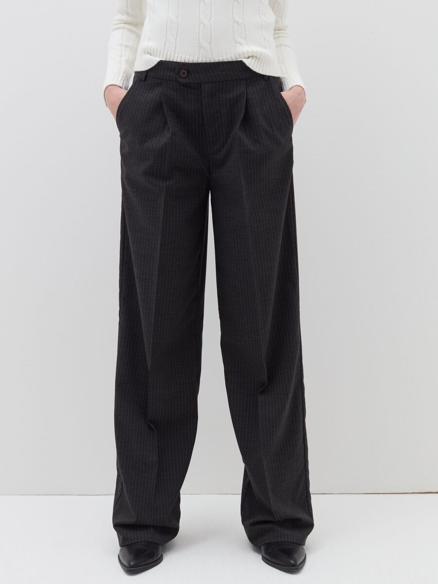 Pinstriped palazzo trousers_1