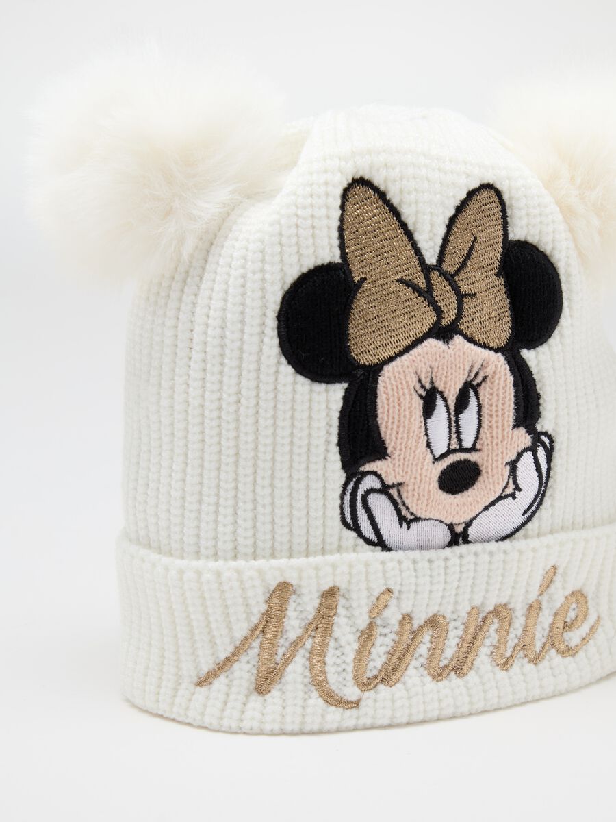 Hat with pompom and Minnie embroidery_2