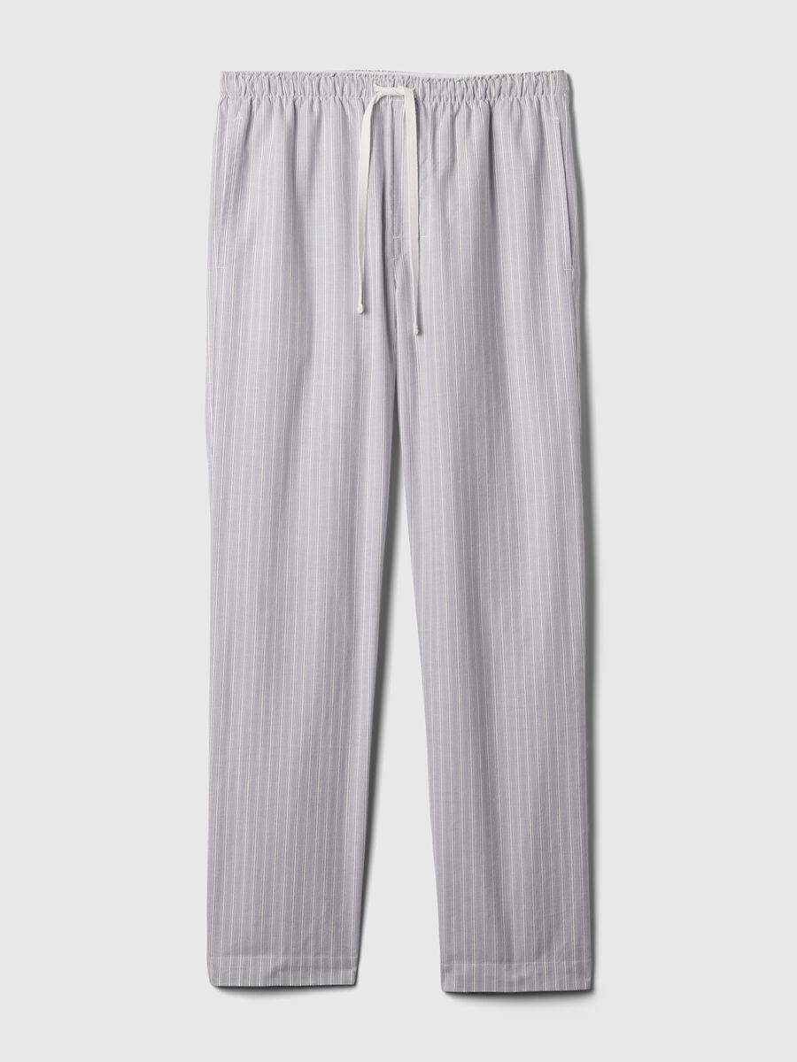 Long pyjama trousers in patterned cotton_2