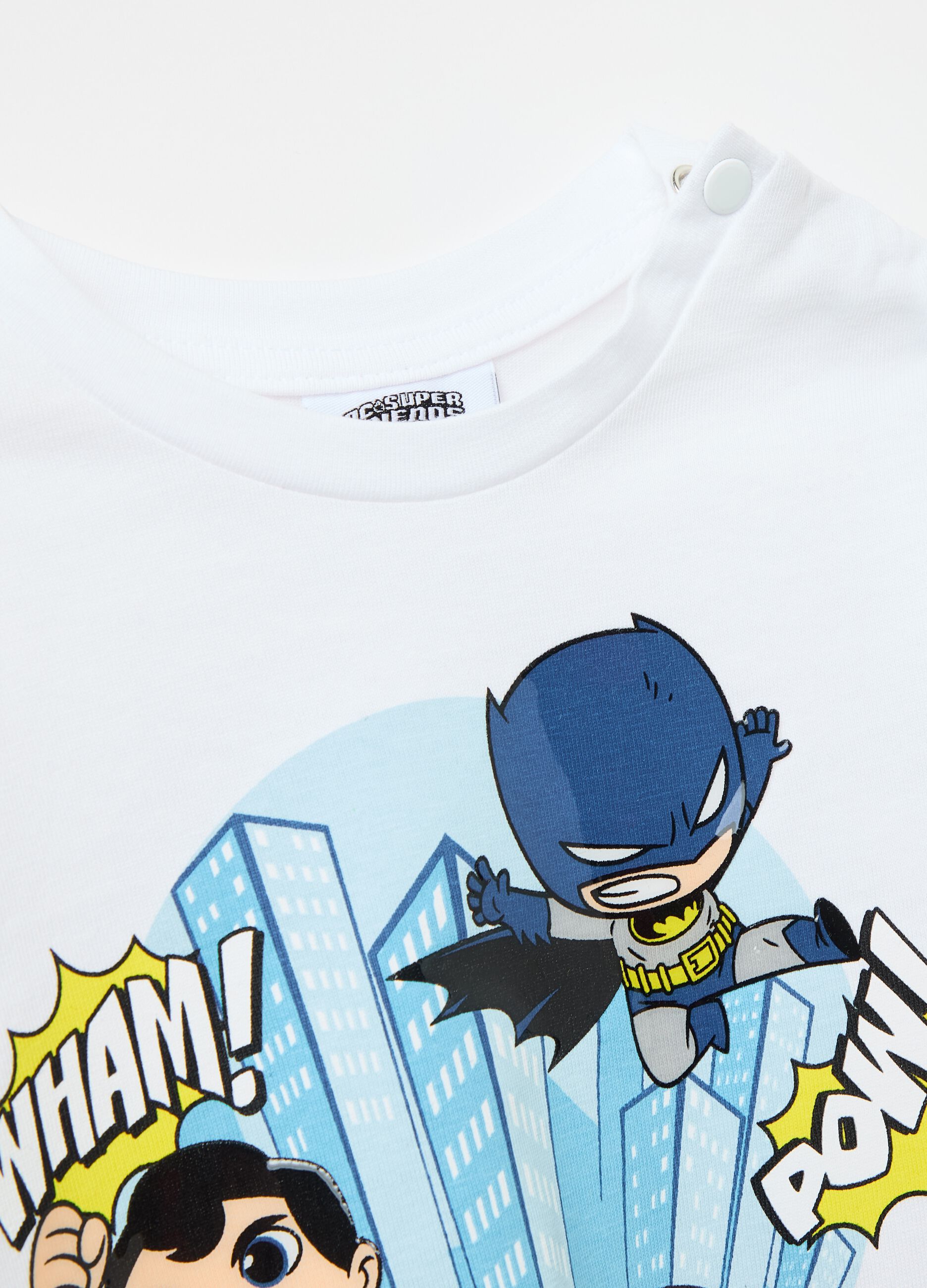 Cotton T-shirt with Super Friends print