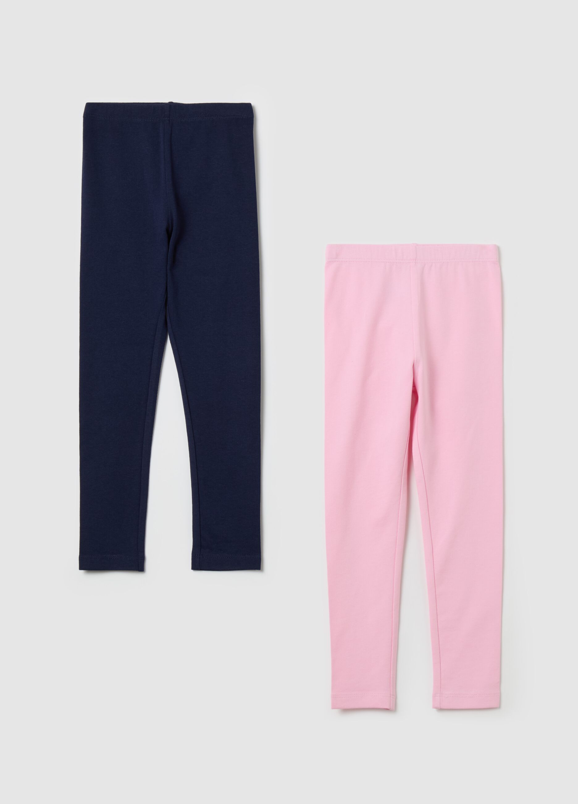 Two-pack leggings in stretch cotton