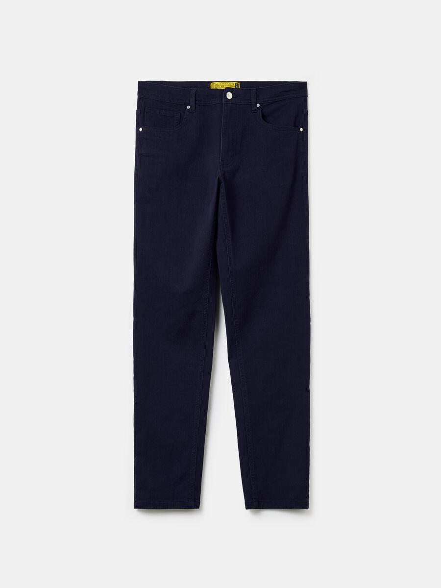 Stretch twill trousers with five pockets_4