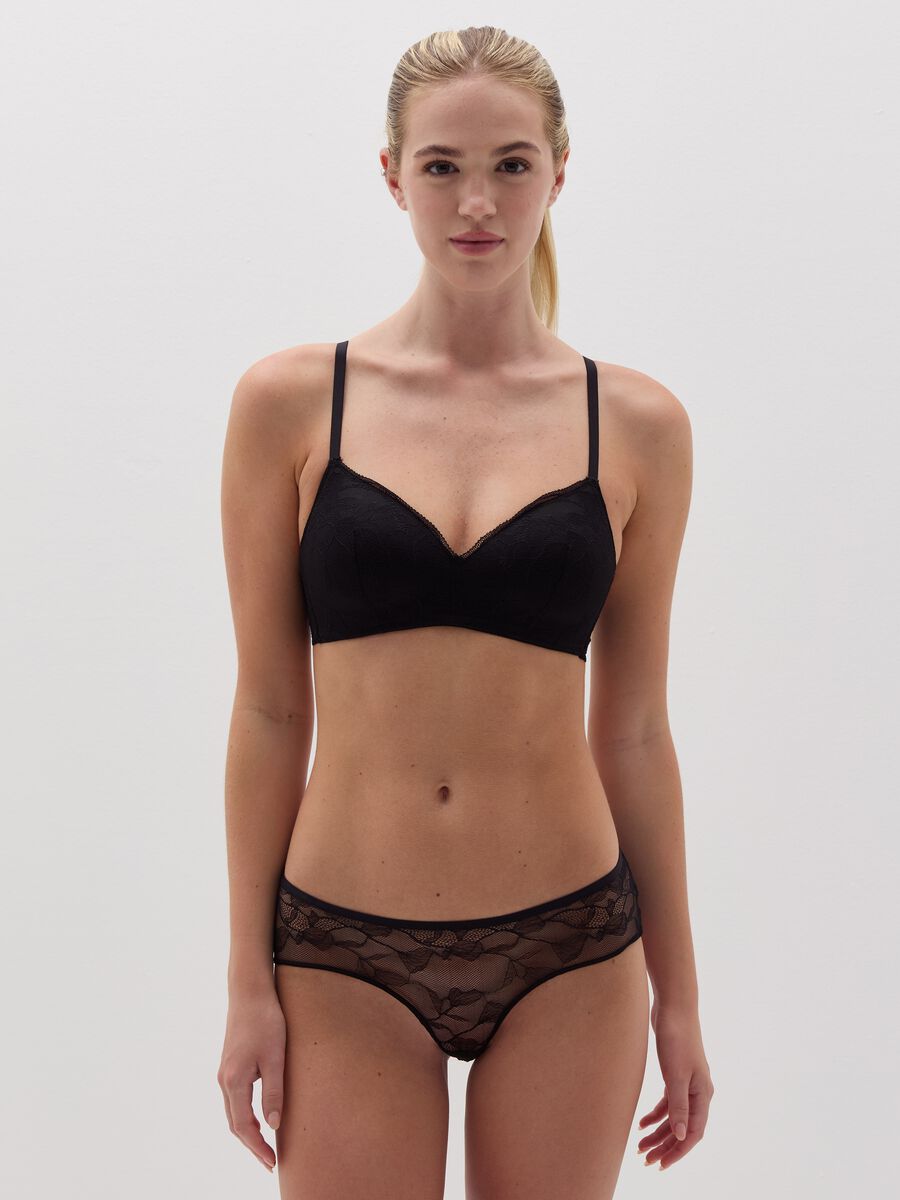 Nicole bra without underwiring in floral lace_1
