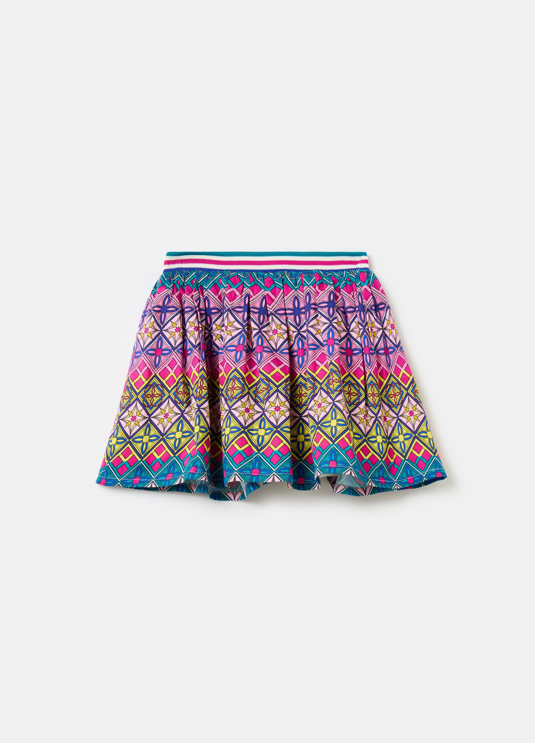 Short skirt with all-over print