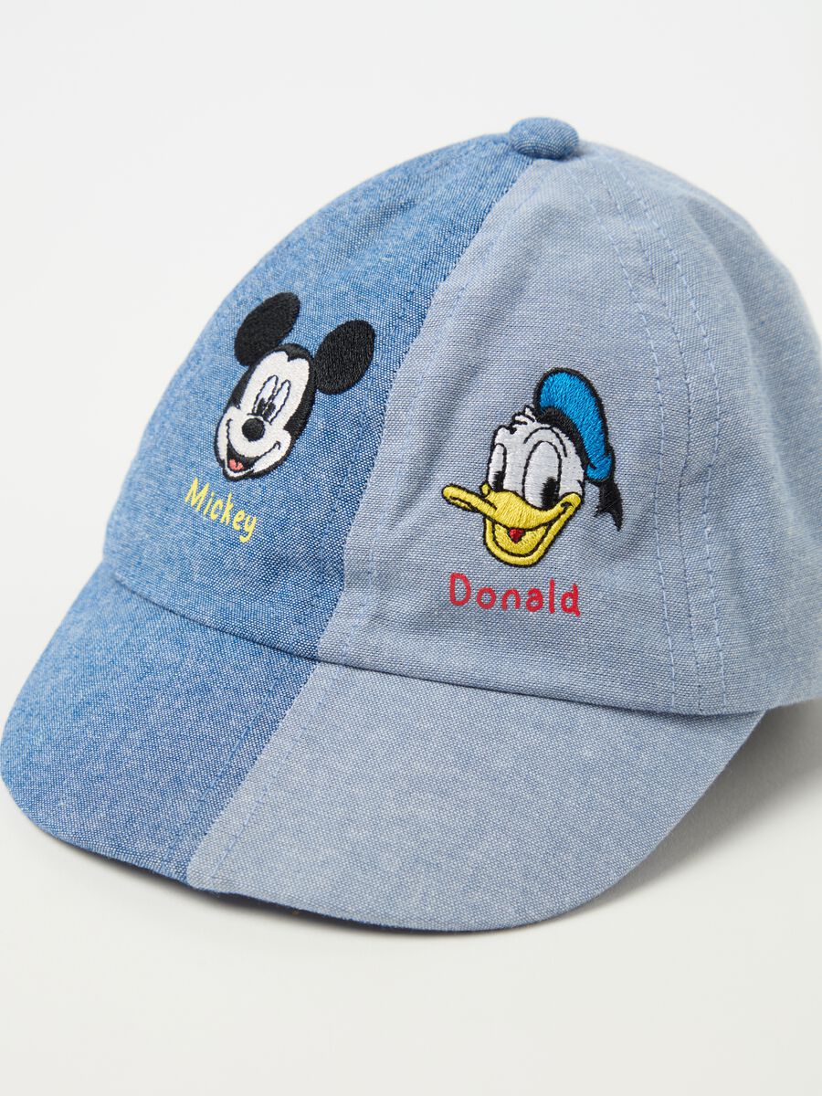 Baseball cap with Mickey Mouse and Donald Duck embroidery_0