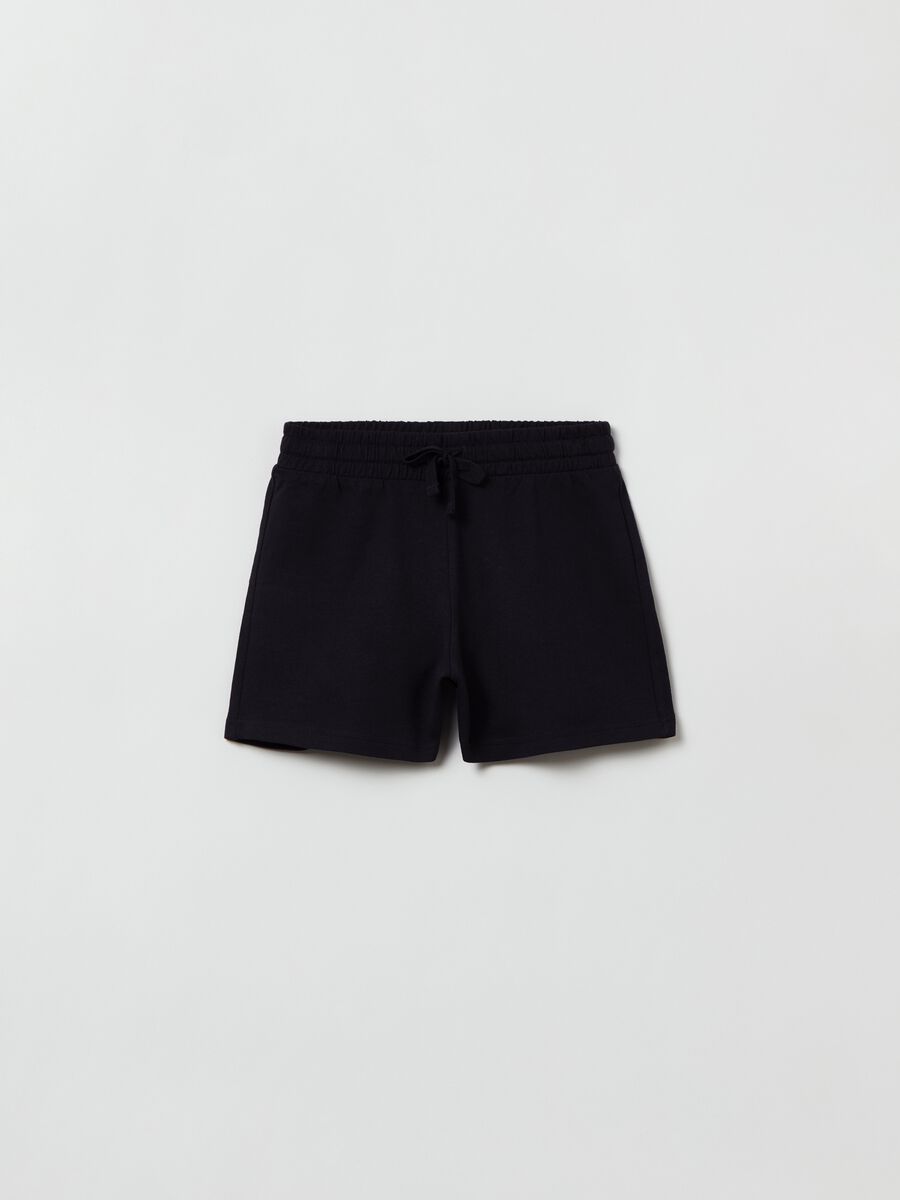 Shorts in French Terry with drawstring_0