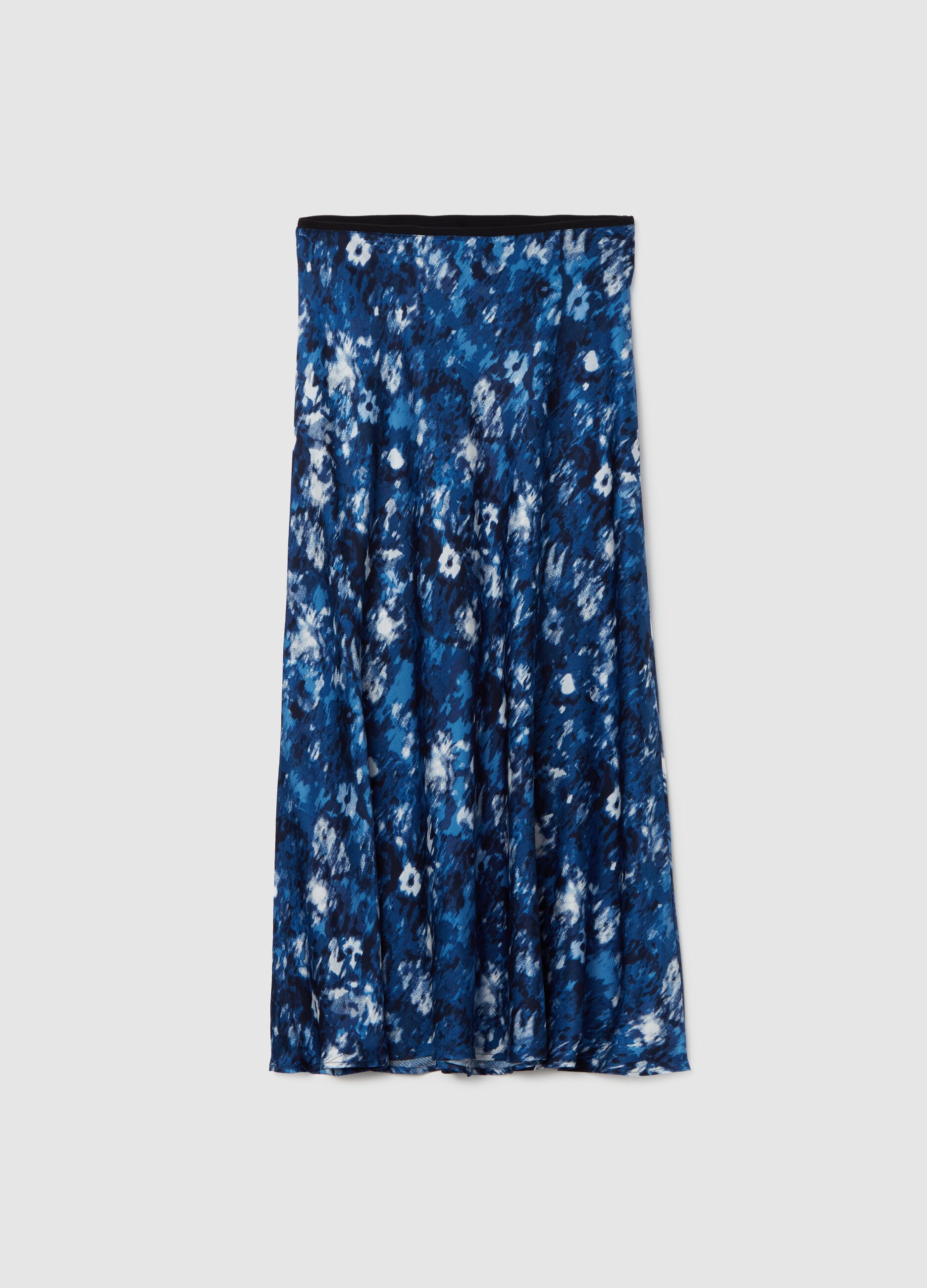 Full midi skirt with print