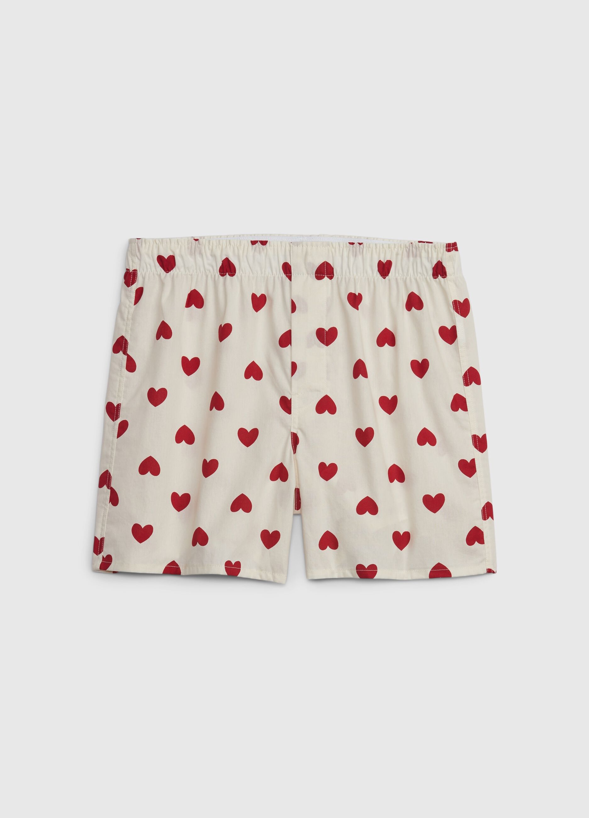 Cotton boxer shorts with all-over print