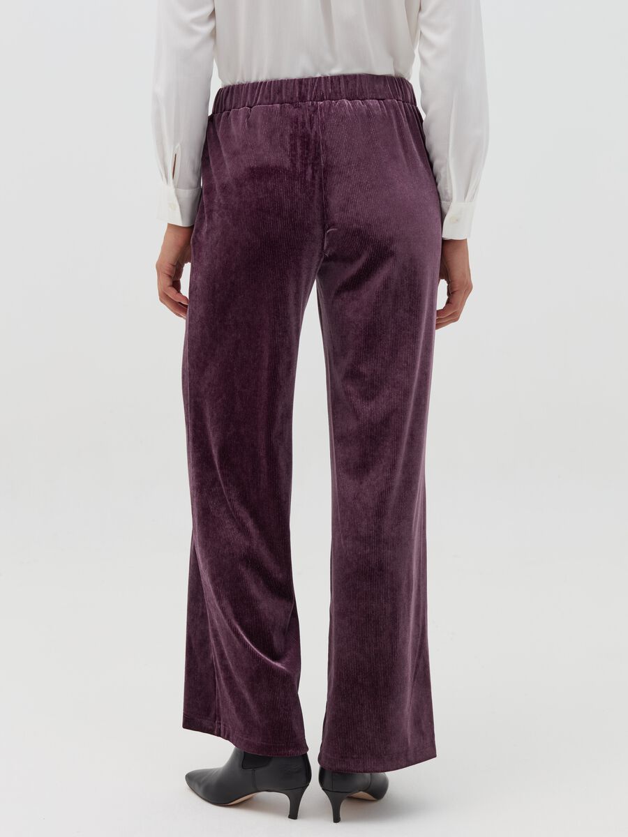 Palazzo trousers in corduroy with pockets_2