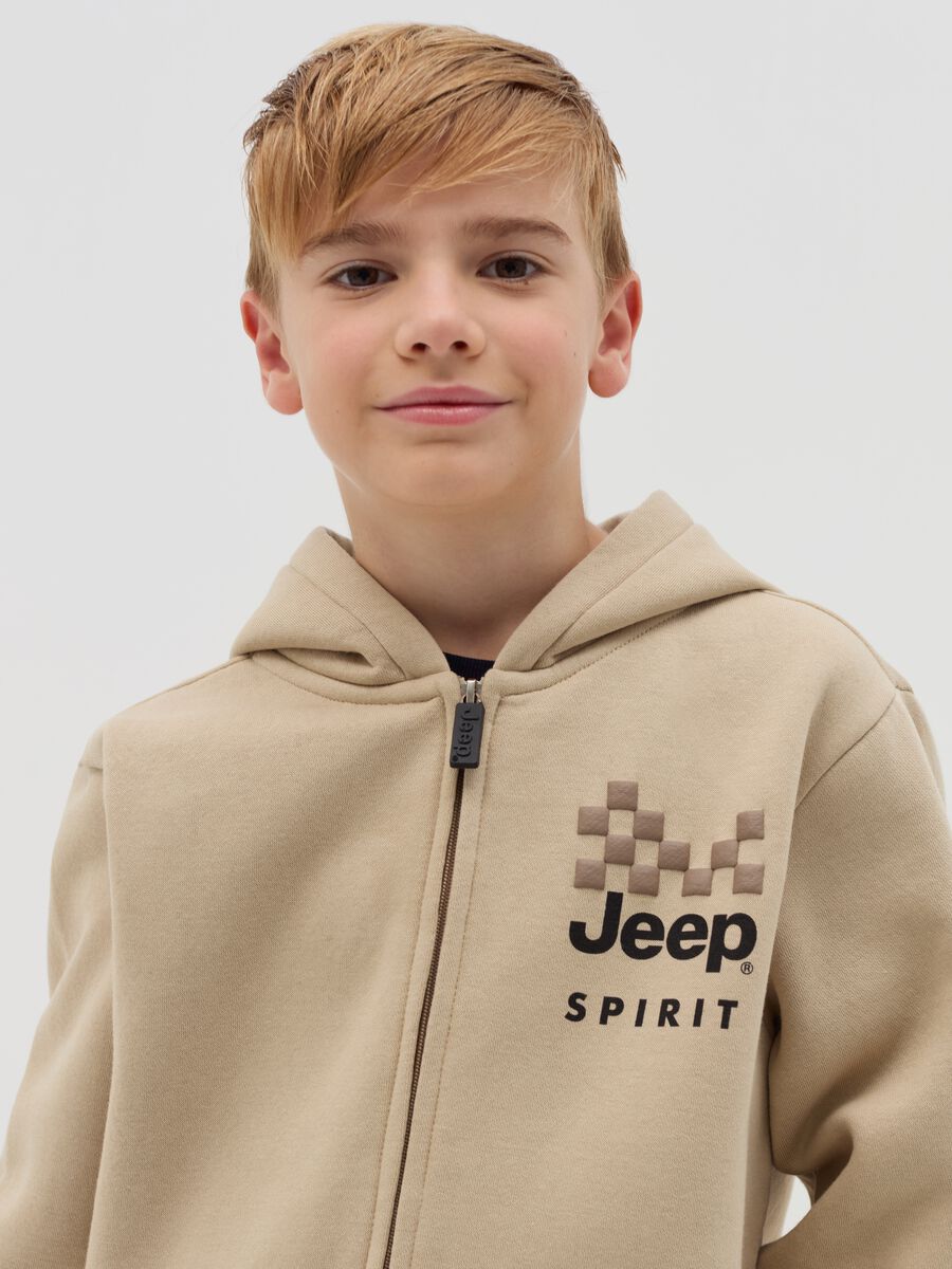 Full-zip con cappuccio e stampa Jeep®_2