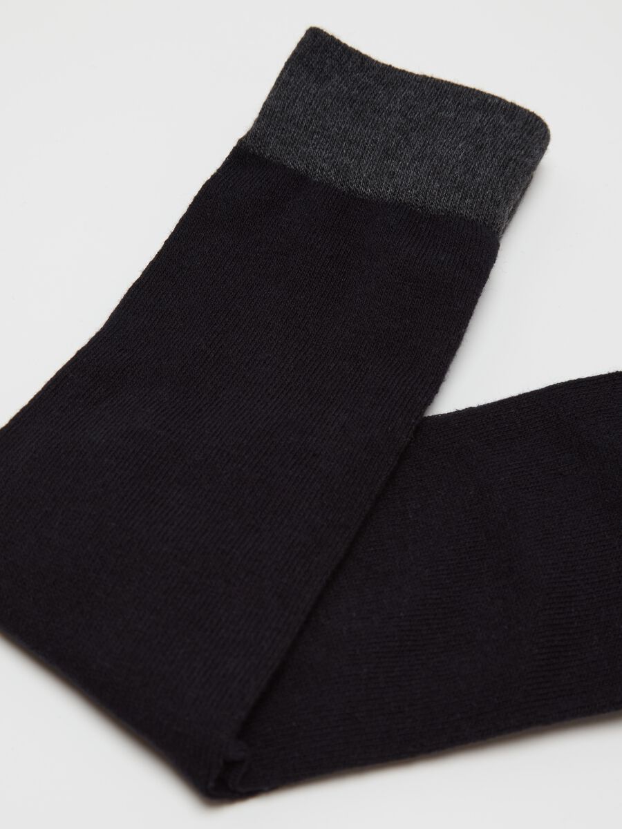 Three-pair pack short socks with contrasting details_2