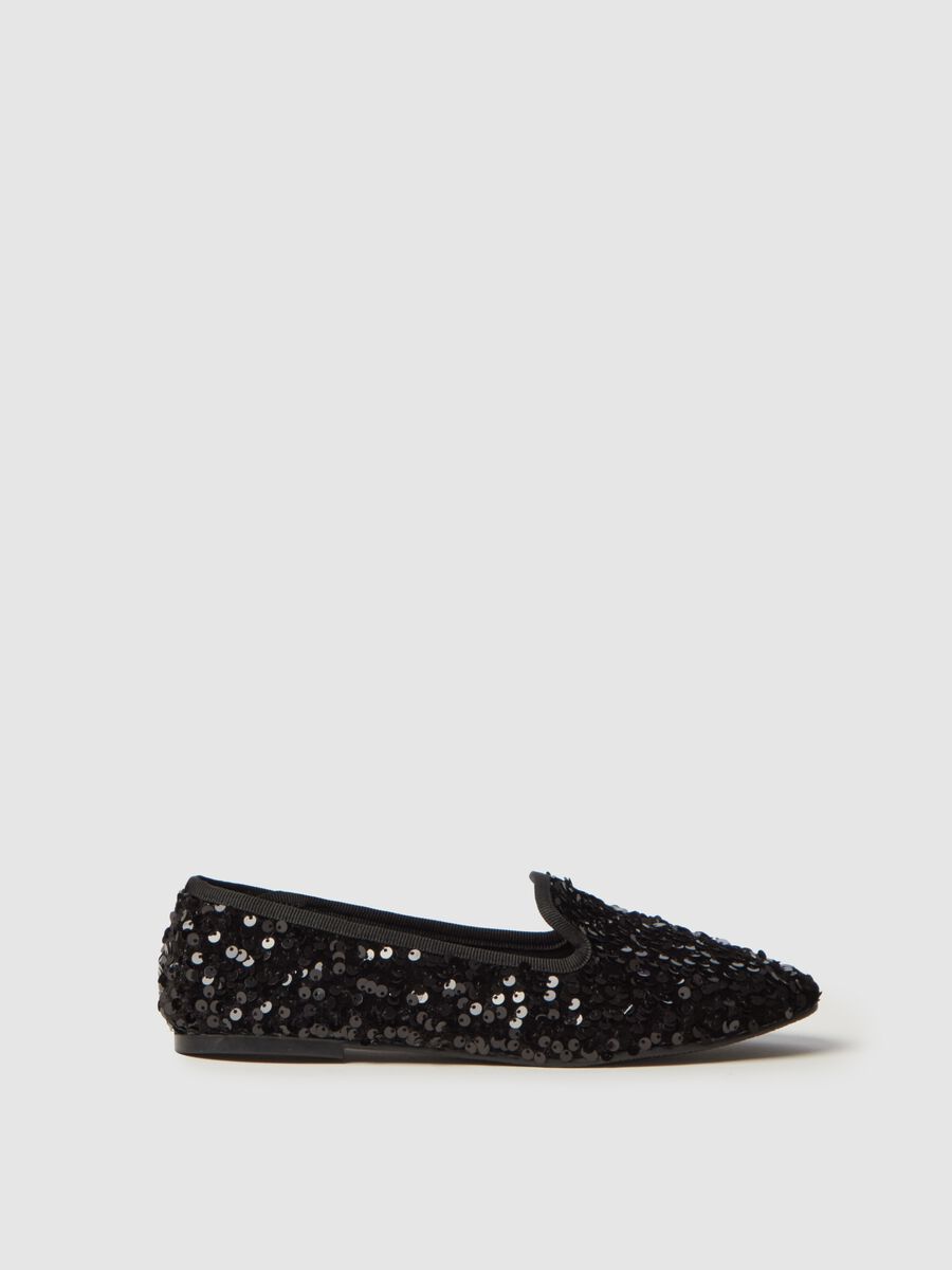 Slipper shoes with sequins_0