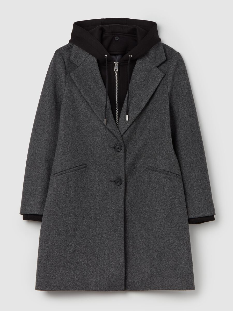 Coat with full-zip lining in fleece_4