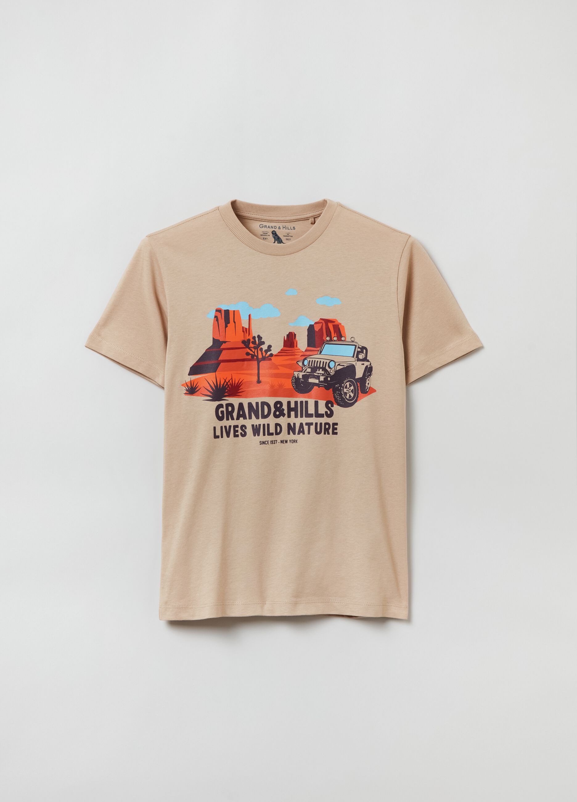 Grand&Hills T-shirt with desert print