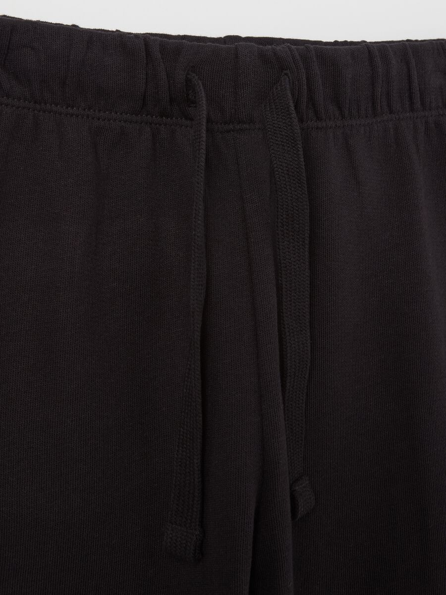 Fleece joggers with drawstring_2