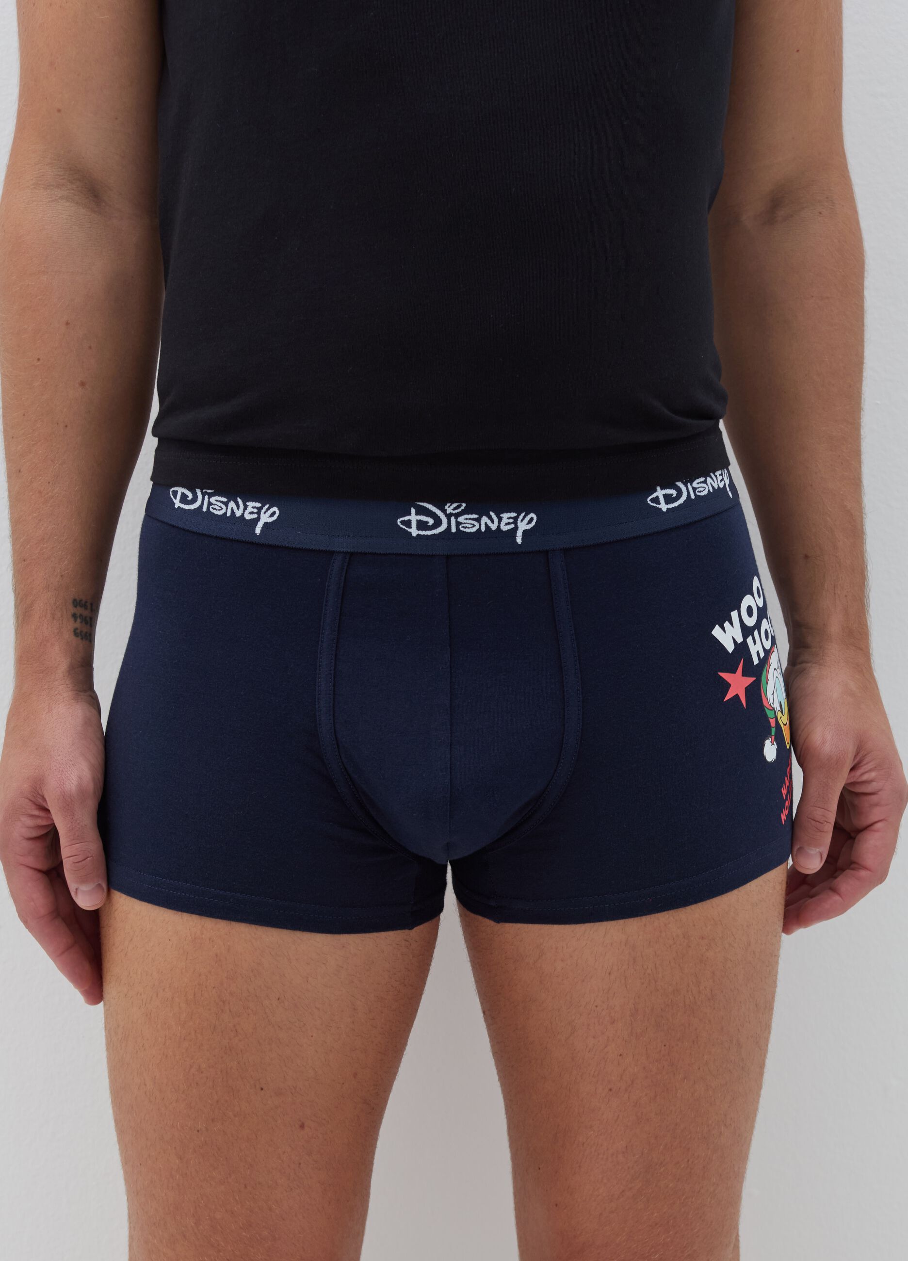 Boxer shorts with Christmas Donald Duck print