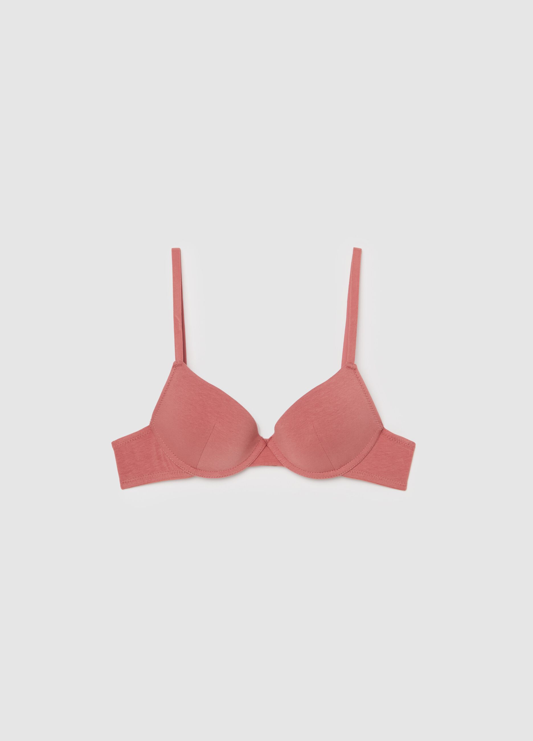 Push-up bra in organic cotton