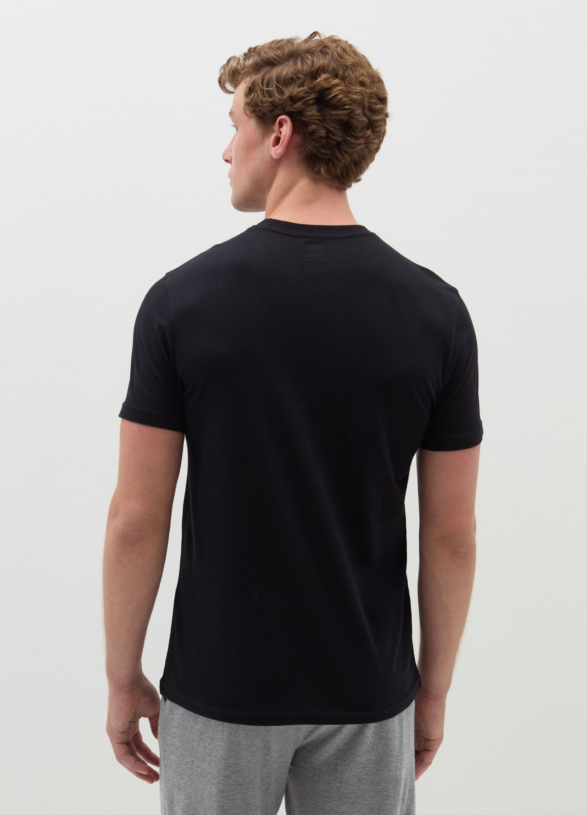 Three-pack organic cotton undershirts