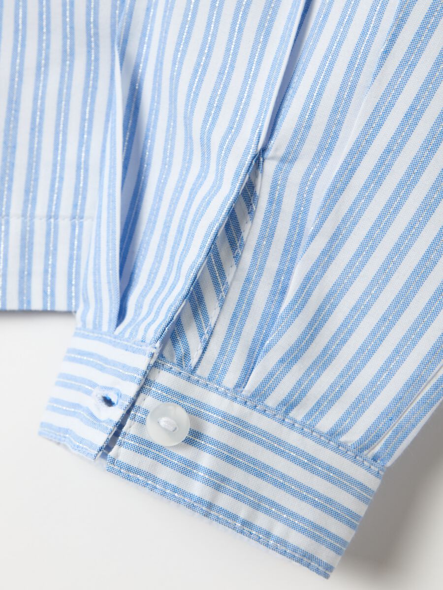 Striped boxy-fit shirt with lurex_2