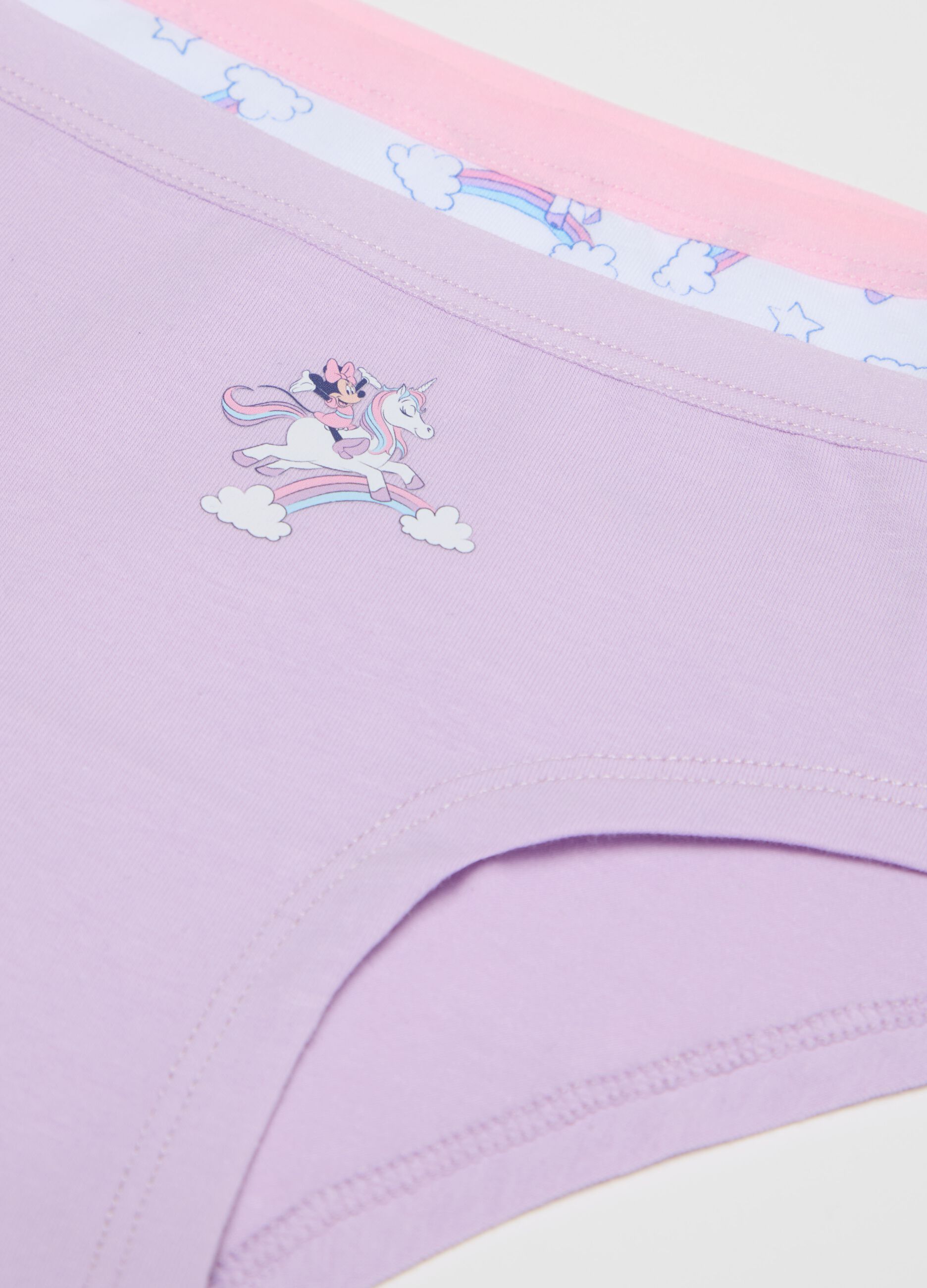 Tripack culotte stampa Minnie e unicorno