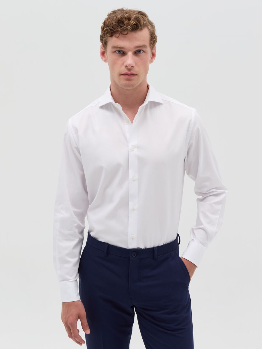 Cotton shirt with regular fit_0