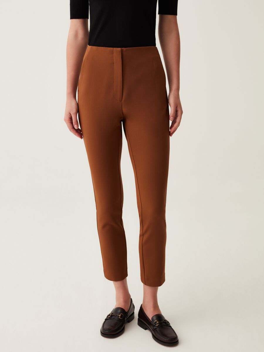 Stretch cigarette trousers_1