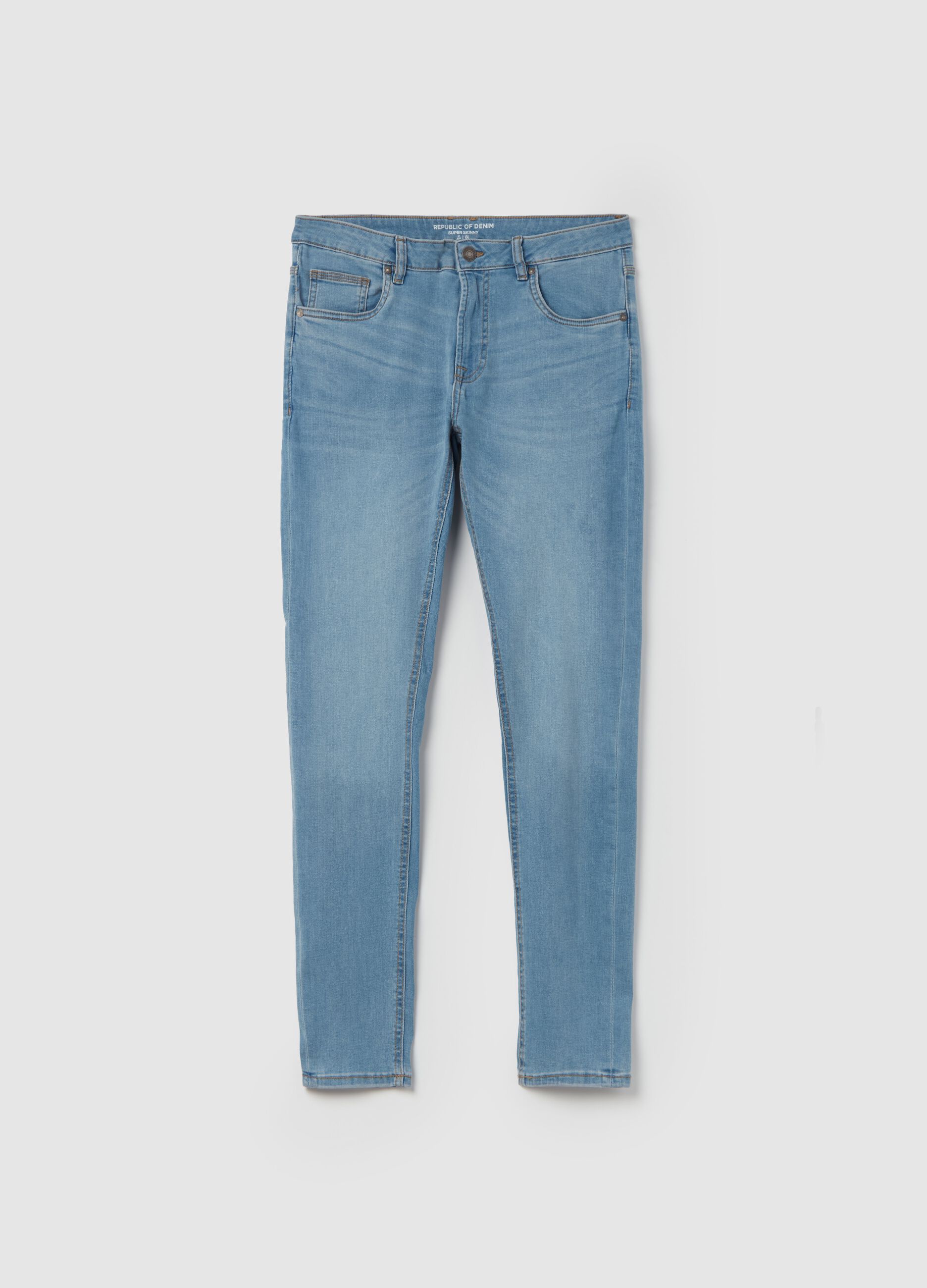 Super-skinny-fit jeans with fading