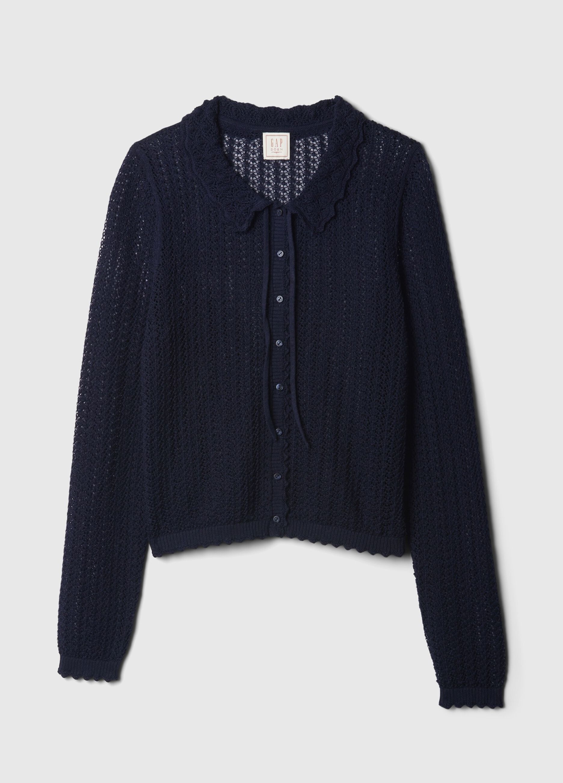 GAP for DÔEN openwork cardigan with collar