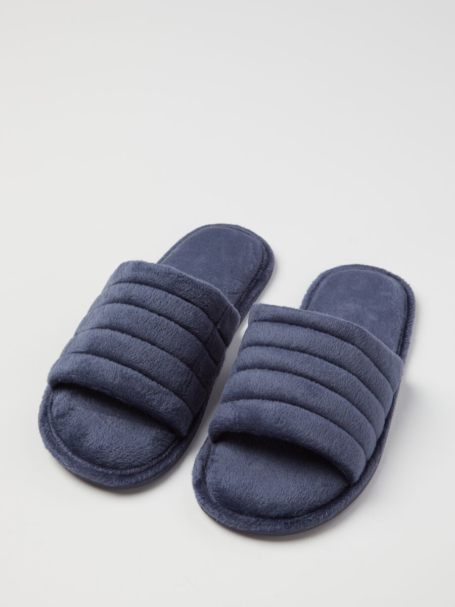 Quilted open slippers_2