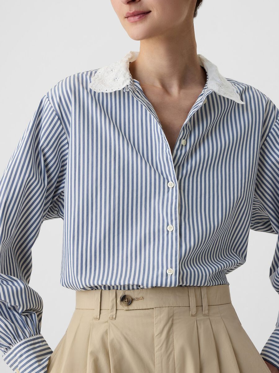 GAP for DÔEN shirt with collar in broderie anglaise_2