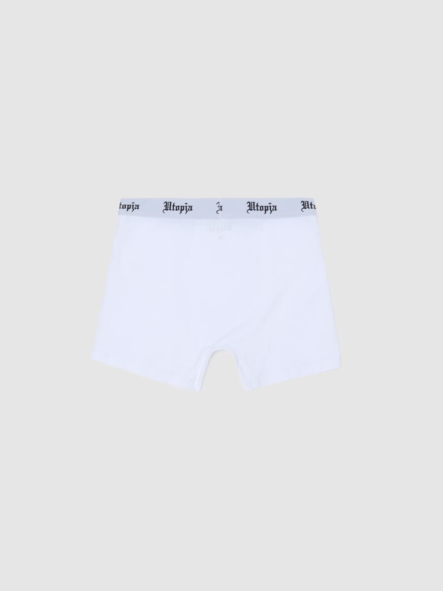 Bipack Boxer With External Elastic Band White_2