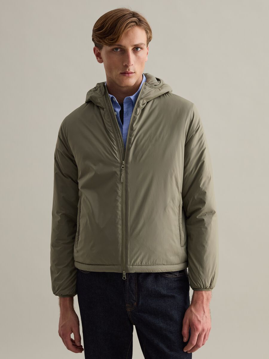 Full-zip down jacket with hood_1