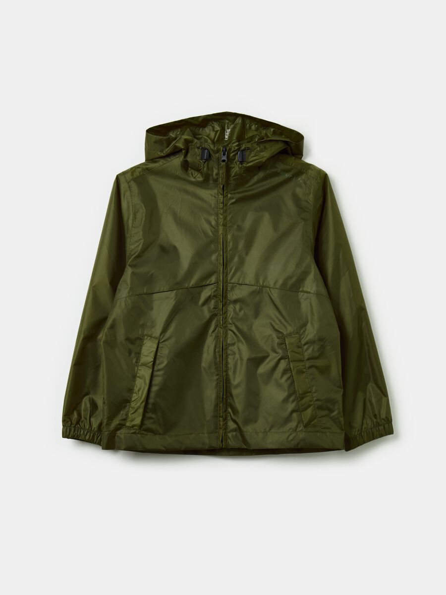 Essential waterproof jacket with hood_0