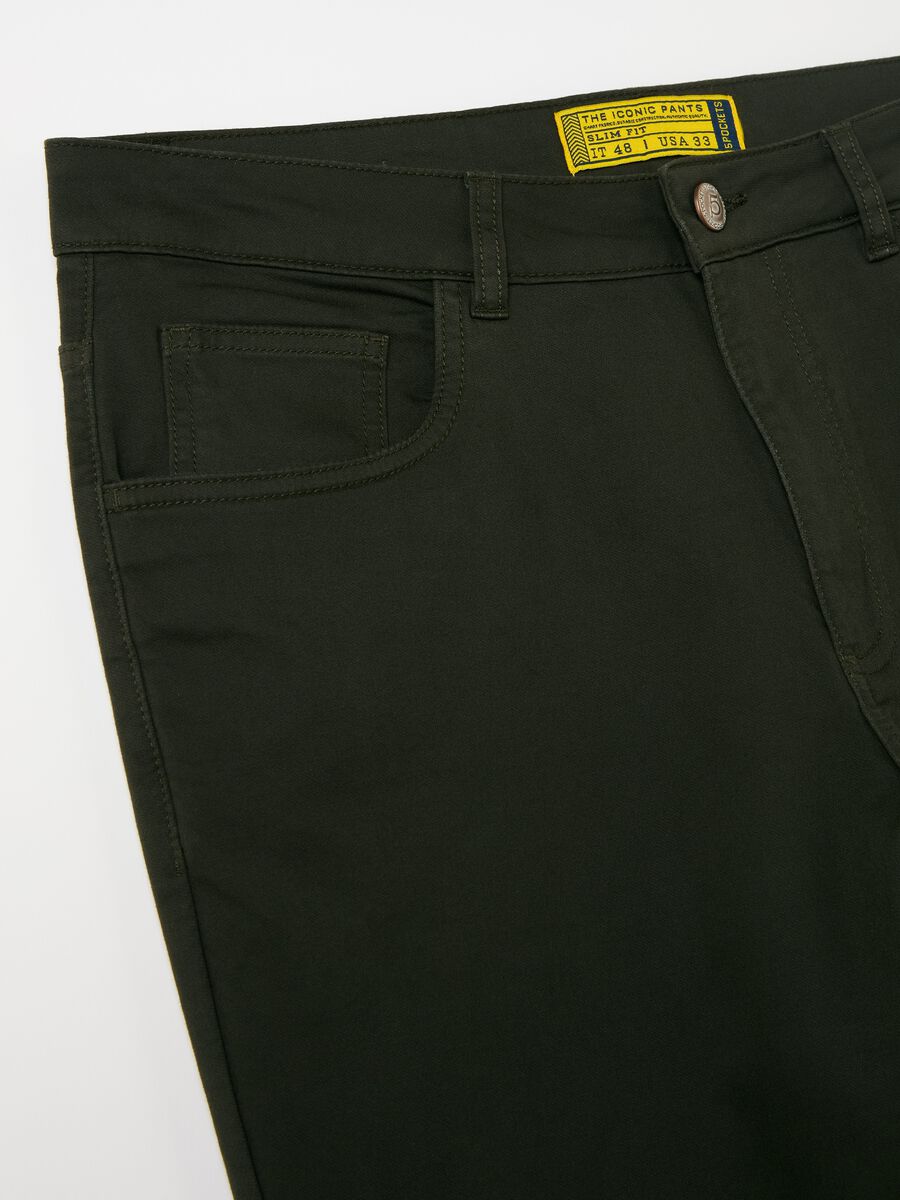 Five-pocket slim-fit trousers_5