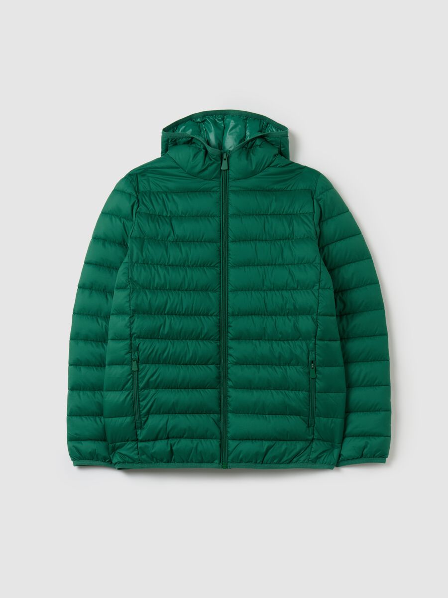 Ultralight down jacket with ripstop weave_0