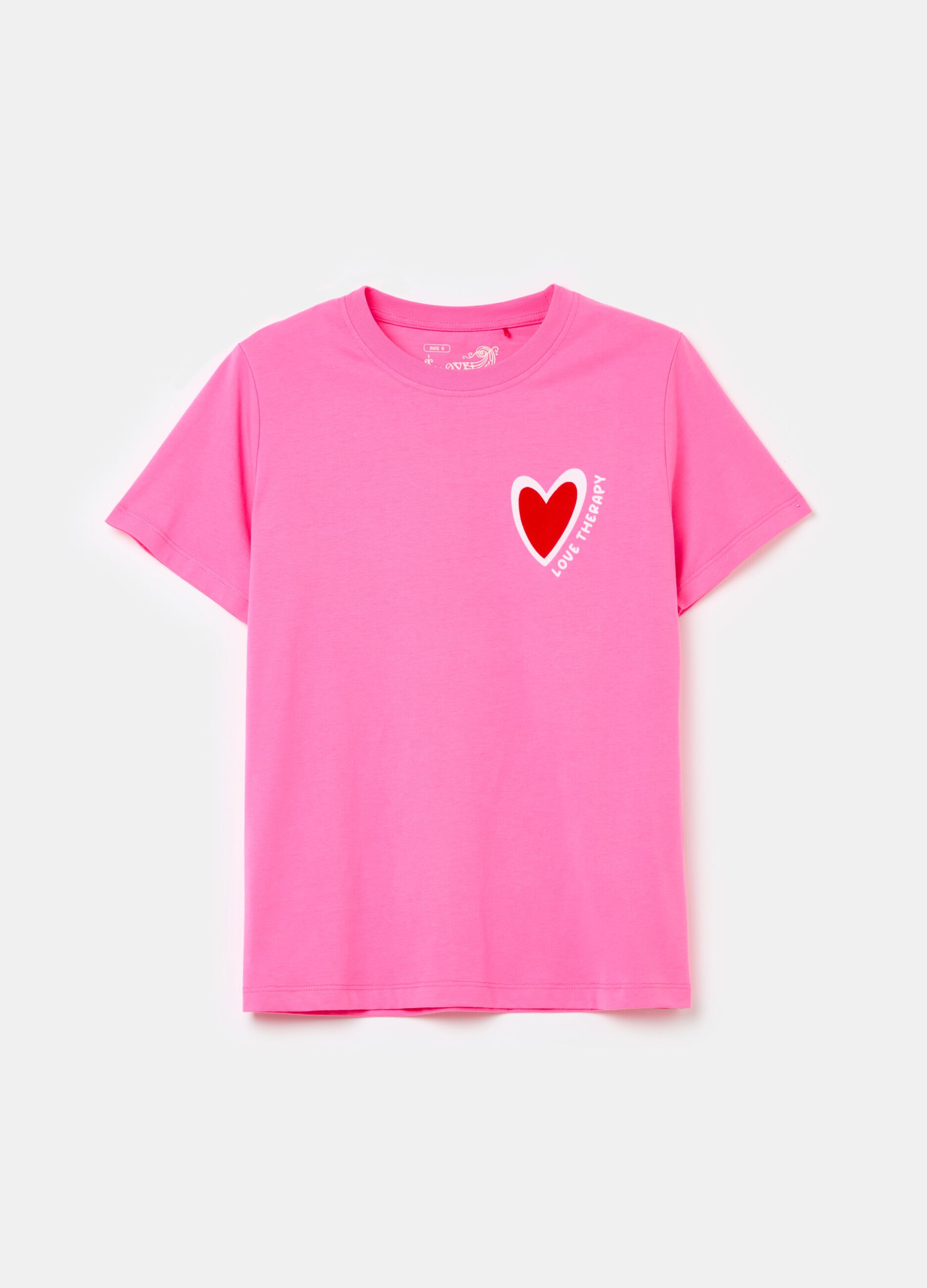 T-shirt with heart print