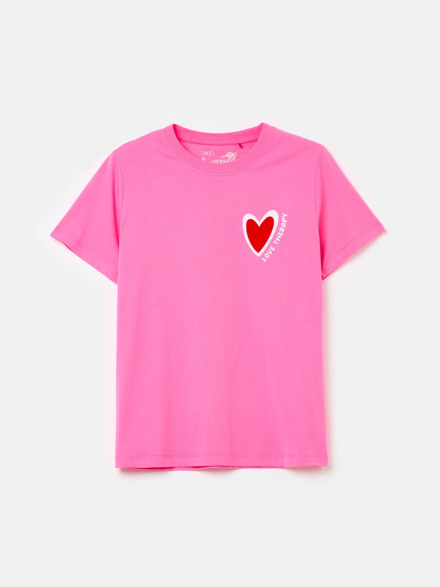 T-shirt with heart print_4