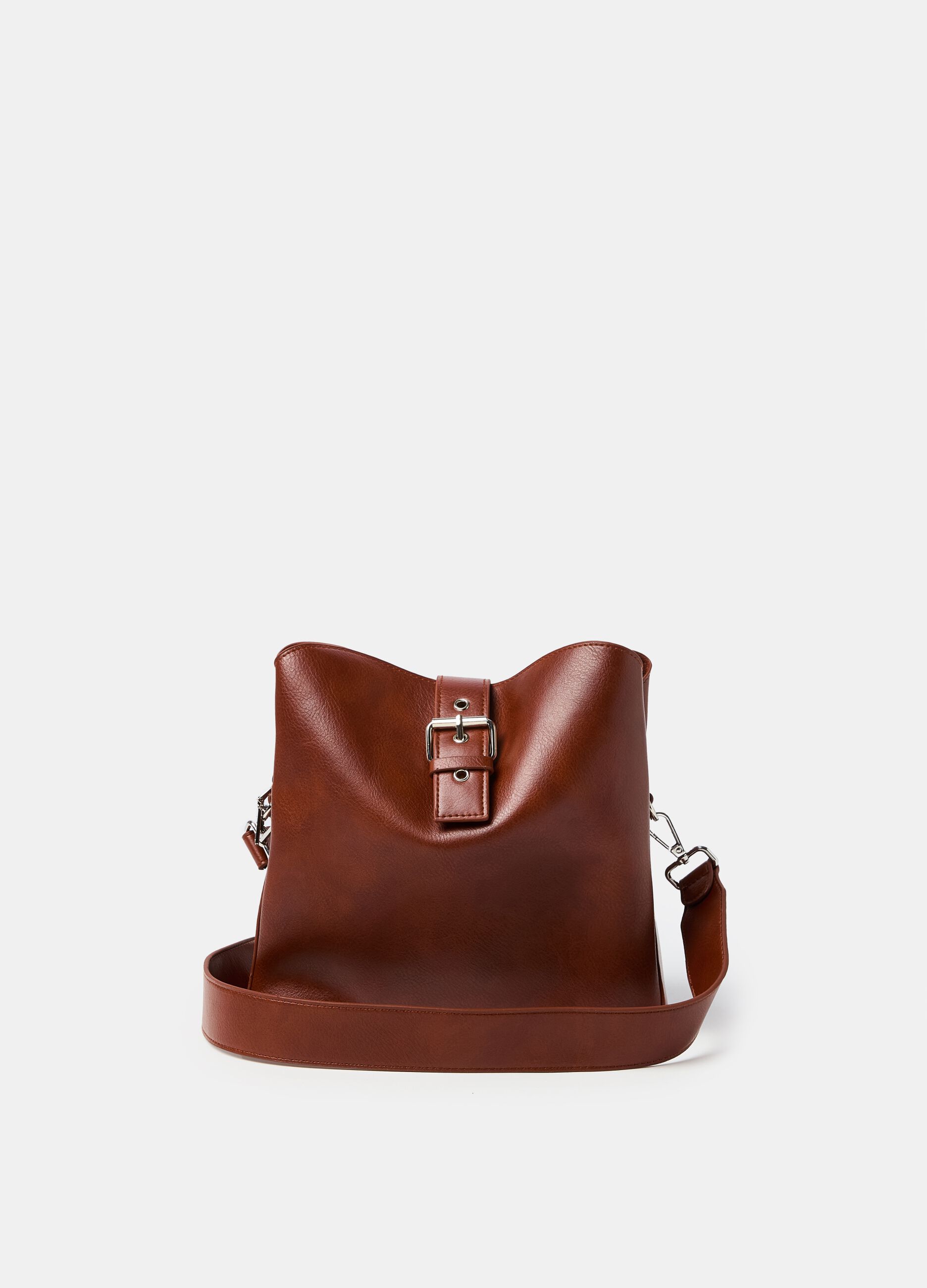 Bucket bag with external pockets