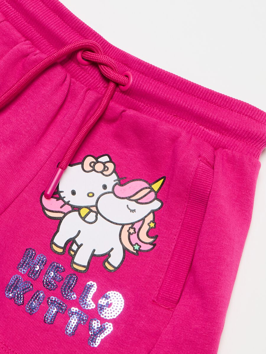 Fleece shorts with Hello Kitty print_2