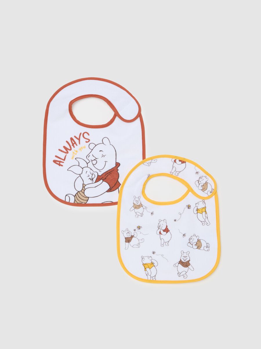 Two-pack Winnie the Pooh bibs with PEVA backing_0