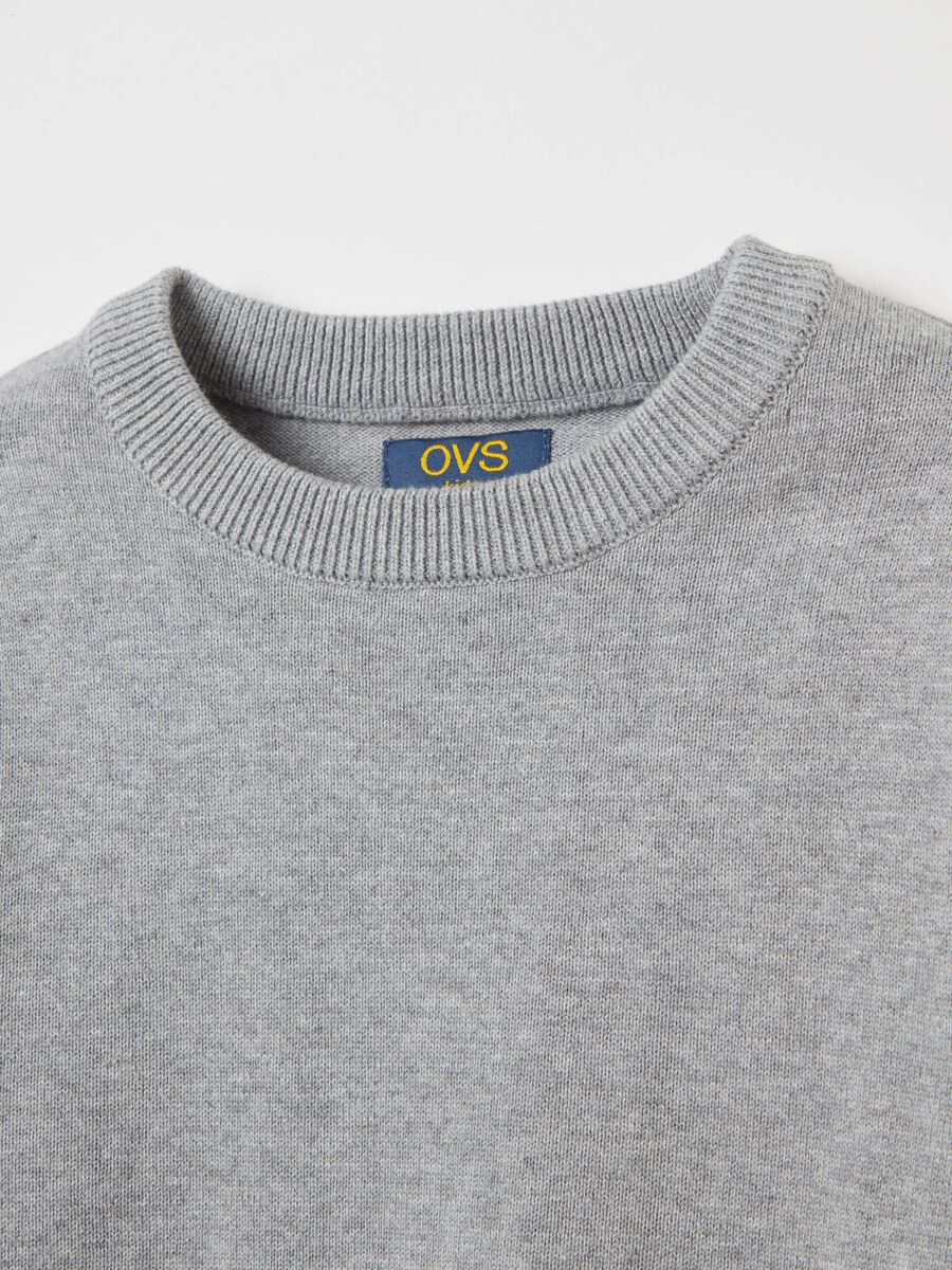 Cotton pullover with round neck_2