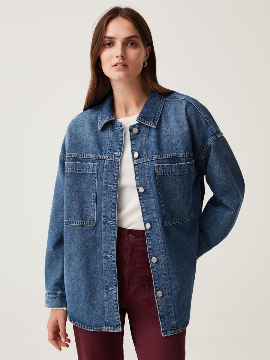 Denim shacket_0