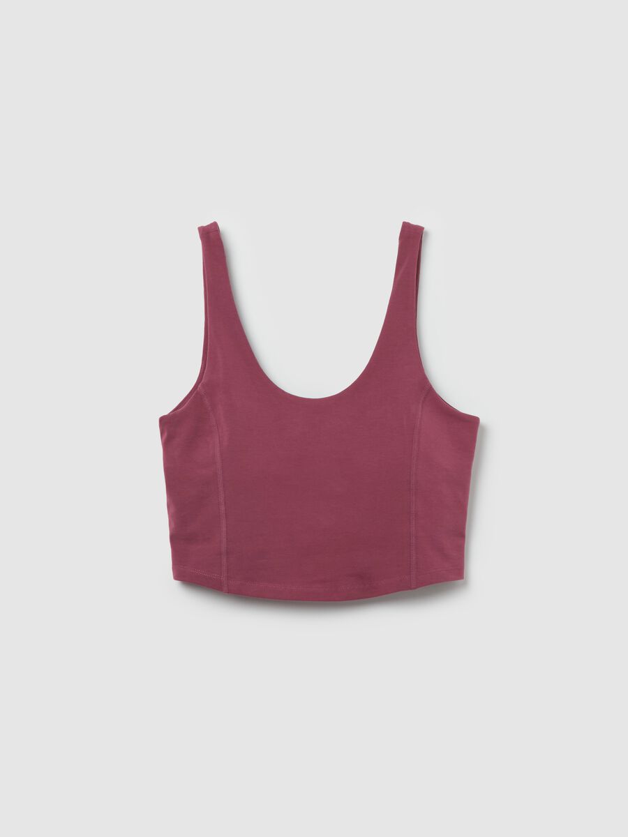 AI•KI stretch organic cotton crop top_4