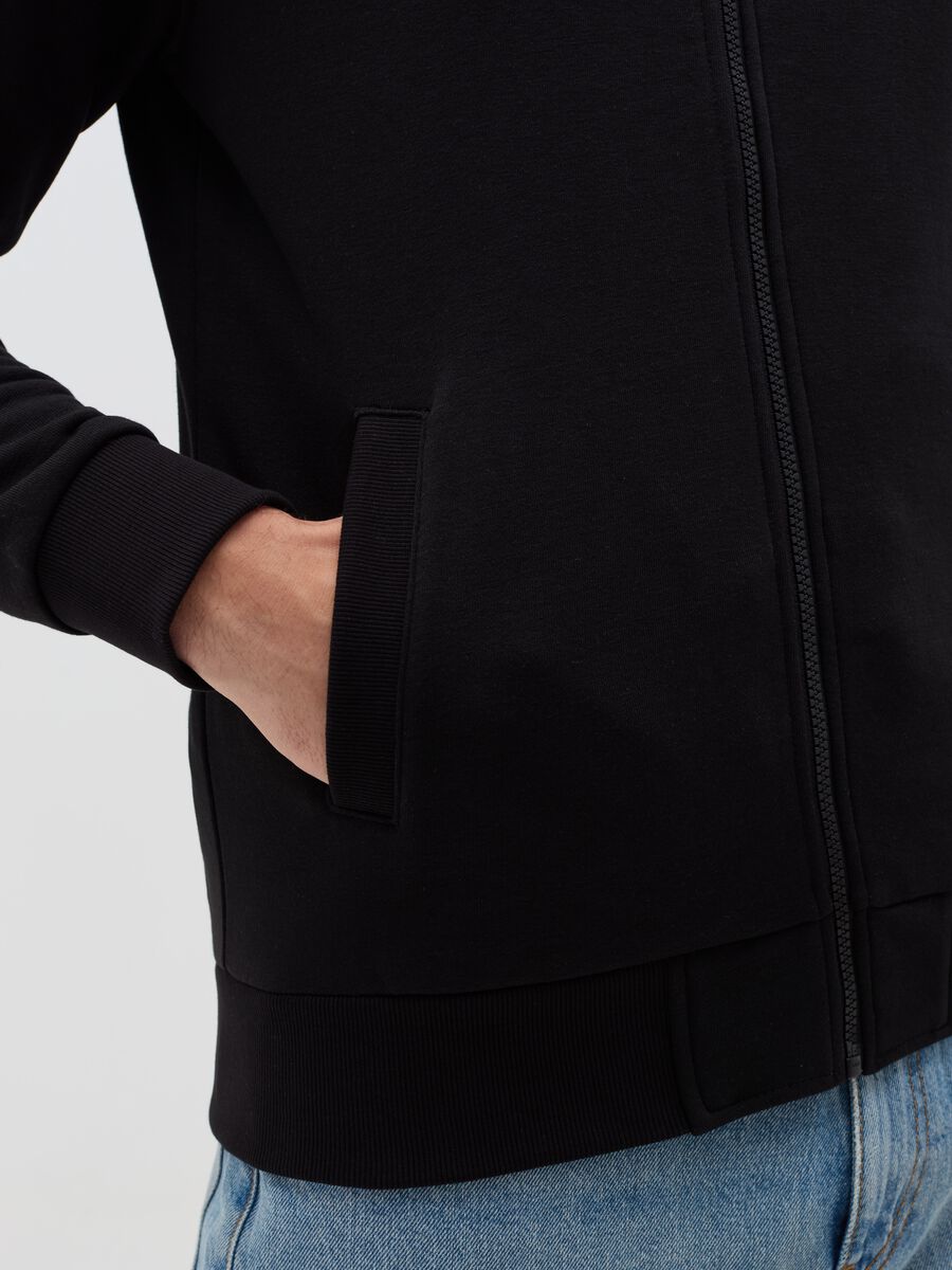 Full-zip in French Terry a collo alto_3